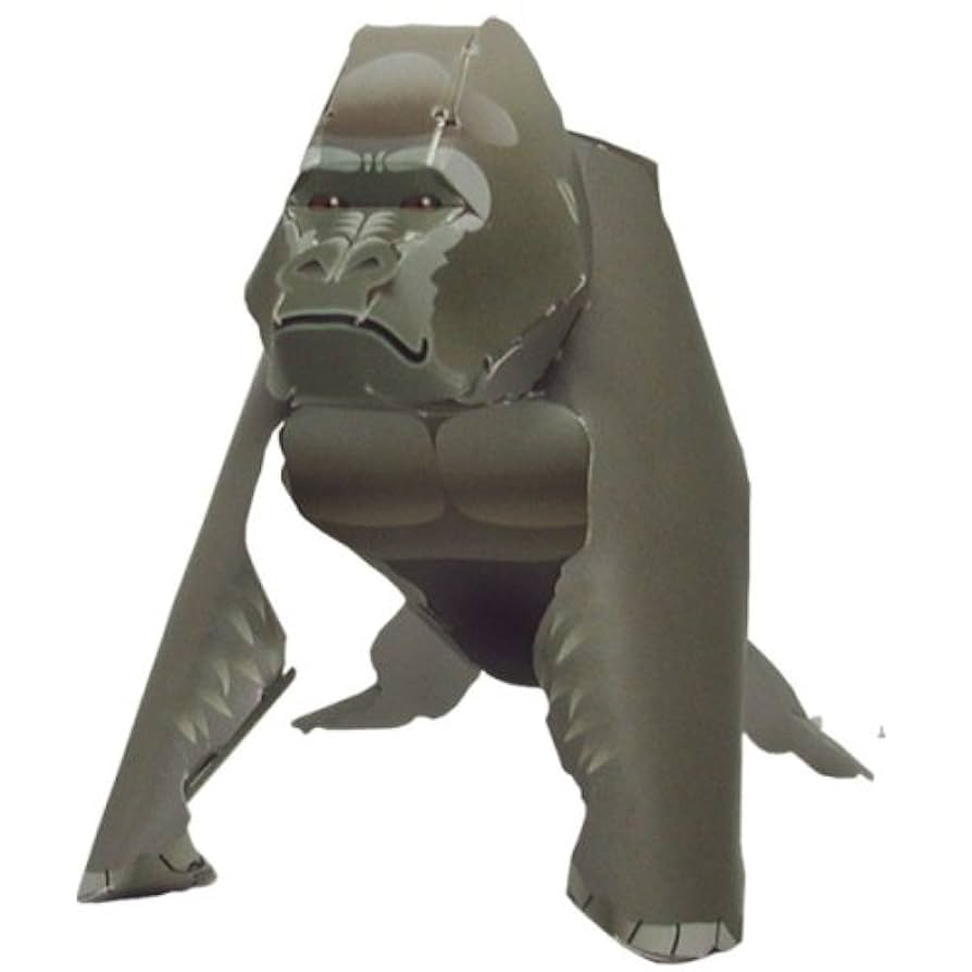 Amazon | すぐできる動物 ゴリラ (ペーパークラフト) | ペーパー